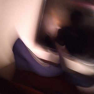 Dexter, blue, suede. Wedge shoe